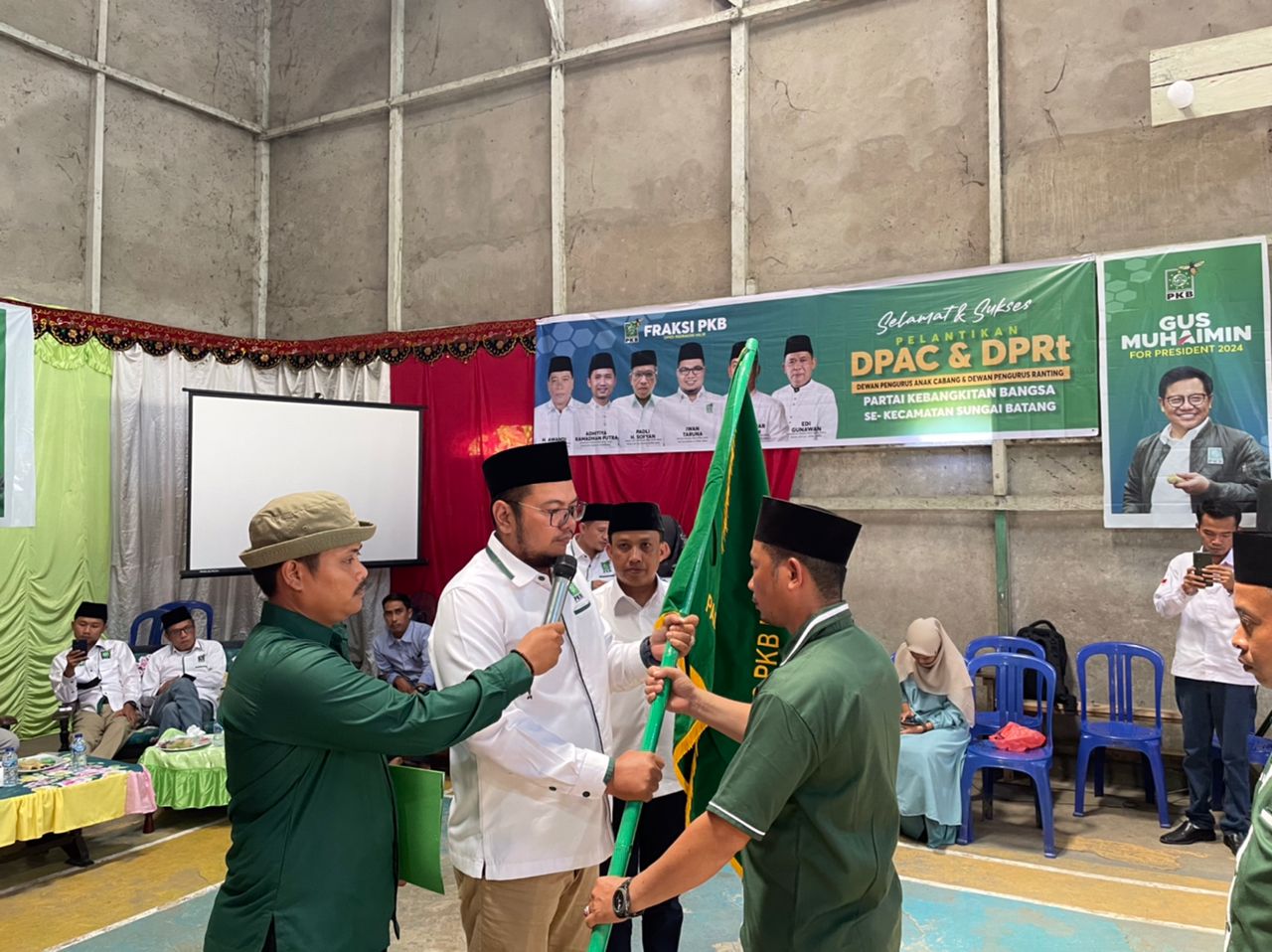 Pengurus DPAC dan DPRt Partai PKB Kecamatan Sungai Batang Dilantik